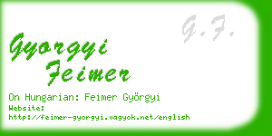 gyorgyi feimer business card